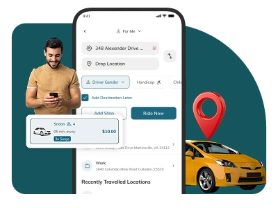 taxi booking app development
