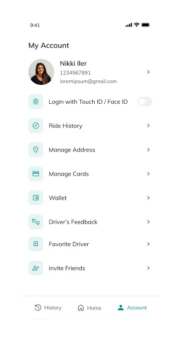account-screen