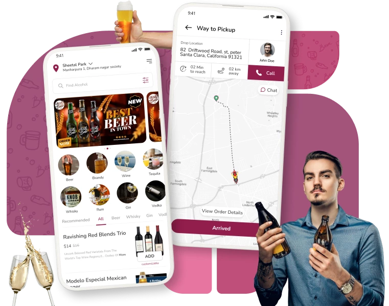 alcohol delivery app clone script