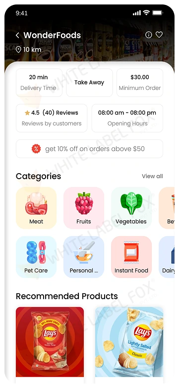 customer app - search & browse