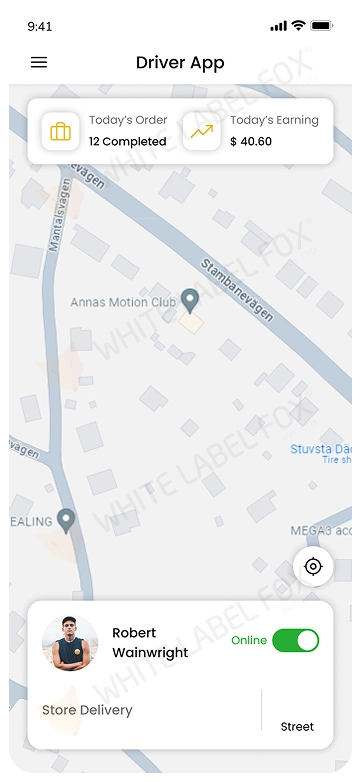 driver app - live tracking