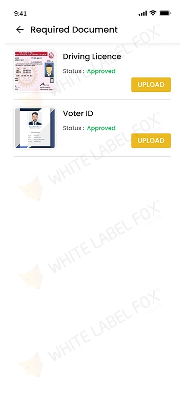 driver app - required document