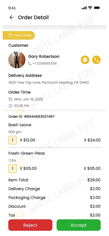 store app - order details