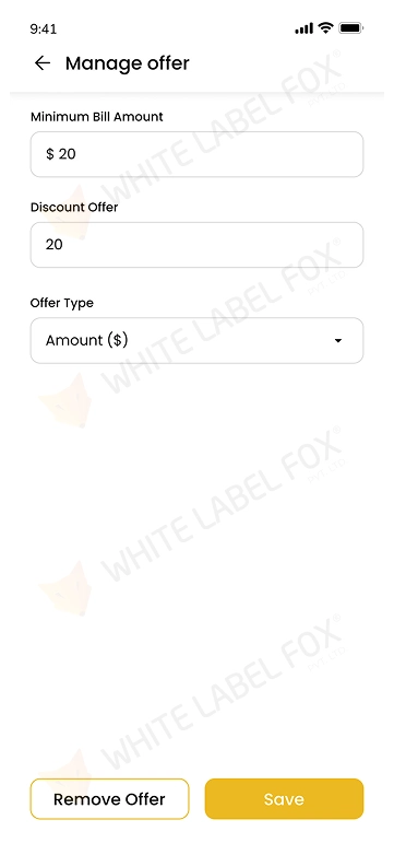 store app - manage offer
