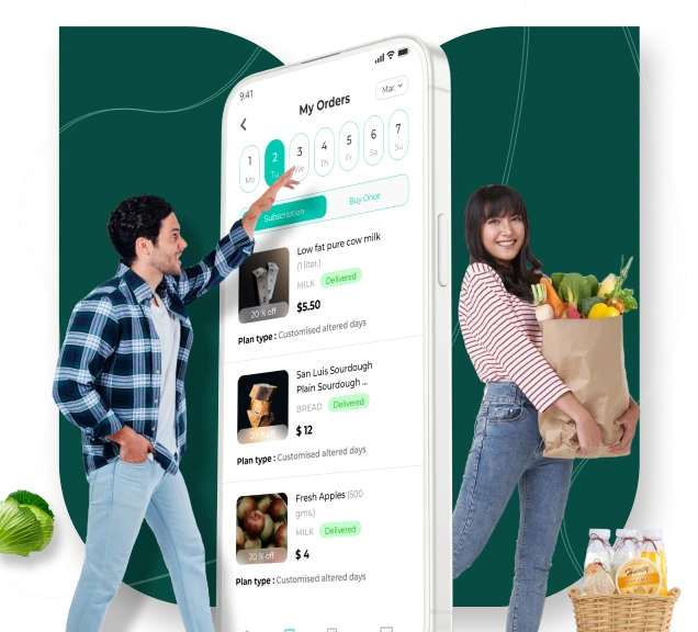 Daily Delivery order tracking screen