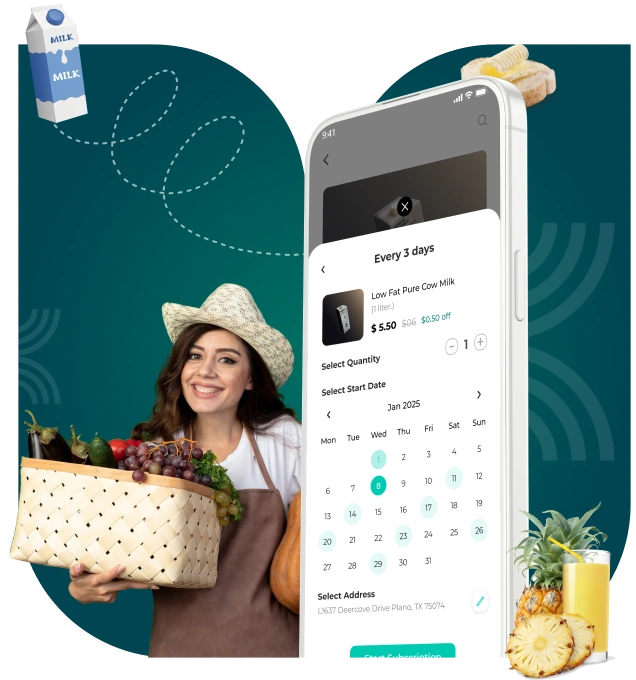 daily delivery customer app features