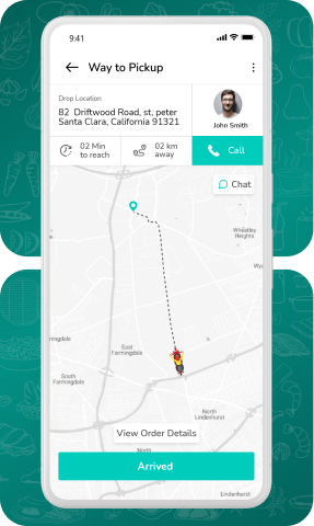 driver app - pickup navigation