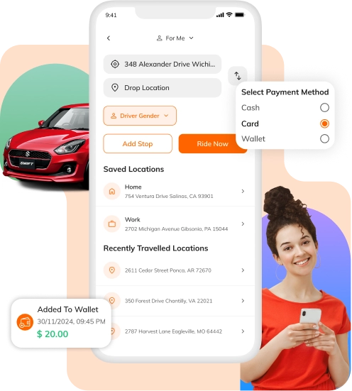 DiDi Clone - customer app features