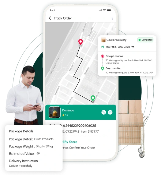 Glovo Clone - customer app features