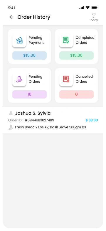 gopuff clone driver app - order tracking screen
