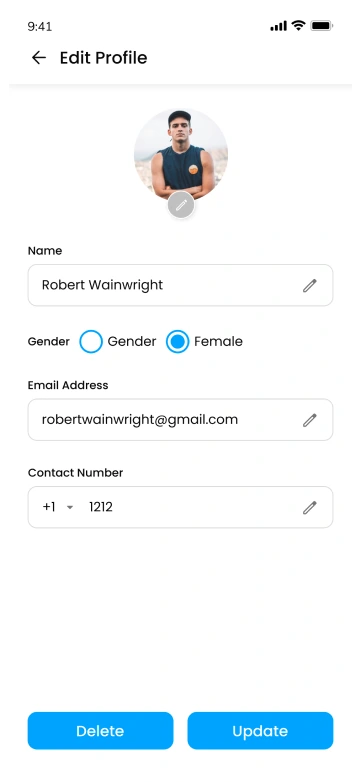 gopuff clone driver app - order history screen
