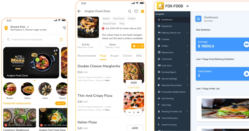 food delivery app