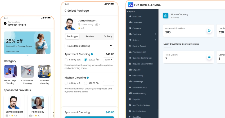 home cleaning services app