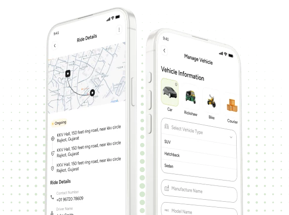 Fox Drive – customer and driver dashboard