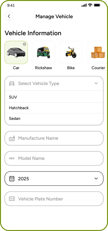 Fox Drive driver app – ride acceptance