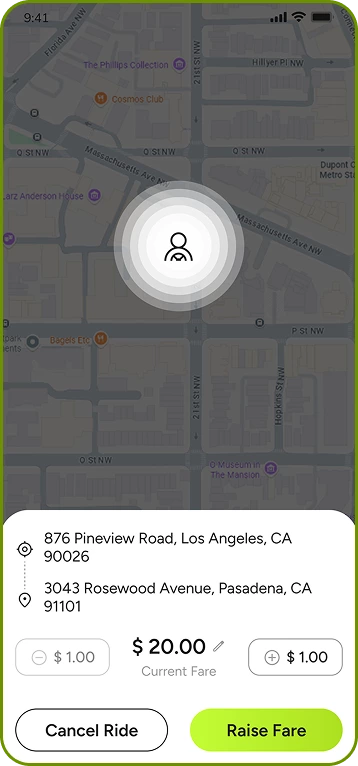 Fox Drive user app – ride history and profile