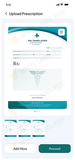 Upload prescription securely