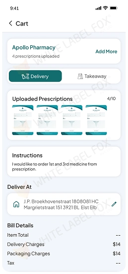 User can add medicine note