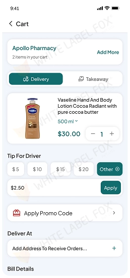 Quick order delivery