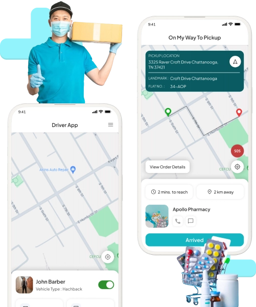 Driver App Features