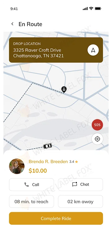 Driver app payment summary