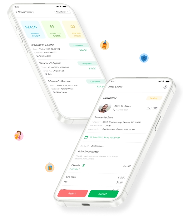 Dog Walking App Workflow