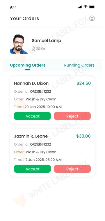 Provider app - order details