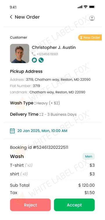 Provider app - New orderRequest