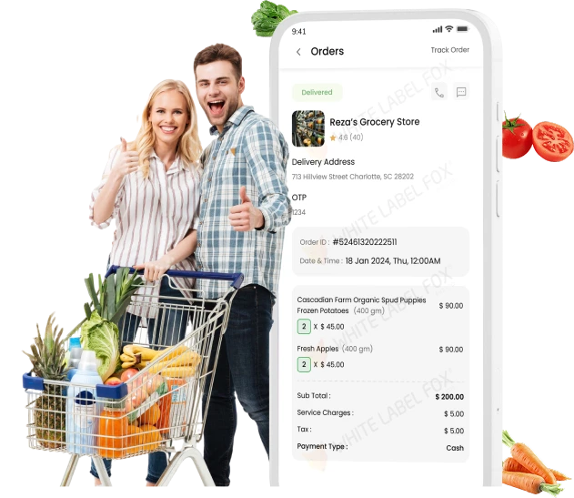 Grocery delivery app solution