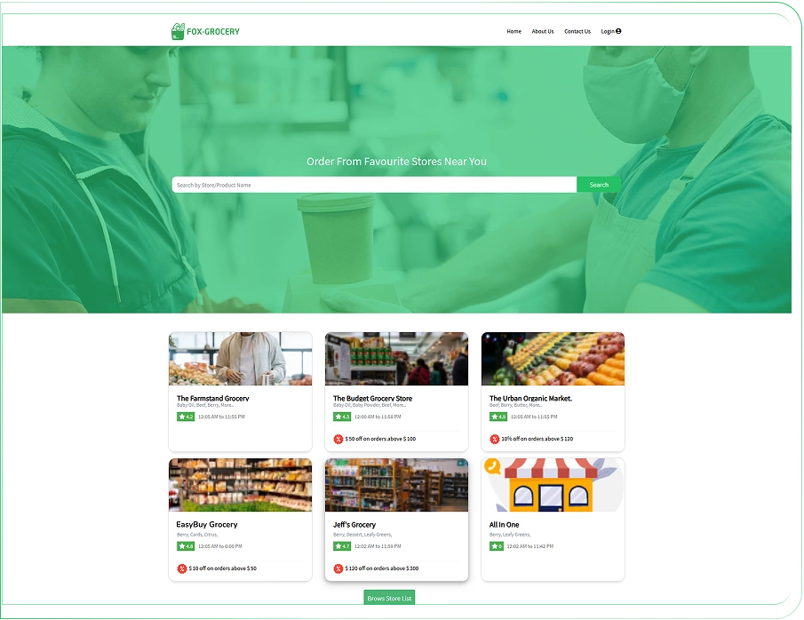 grocery delivery app clone