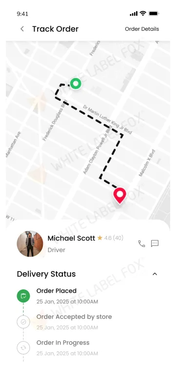 Track grocery delivery status