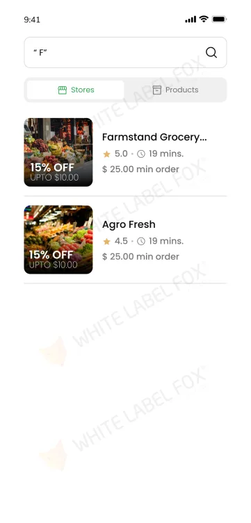 Grocery App Store Listings
