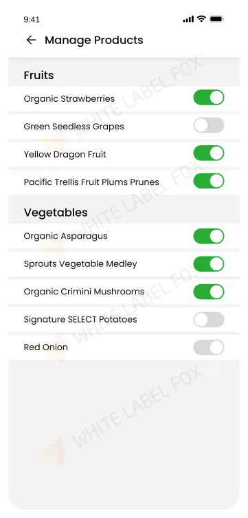 Manage store items