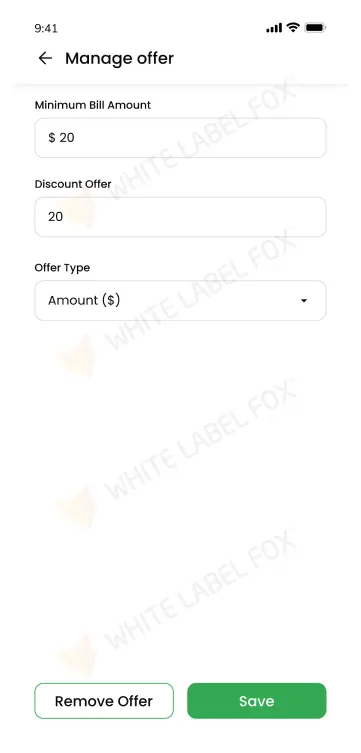 Store manage orders screen