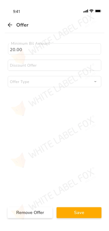 Restaurant App - offer