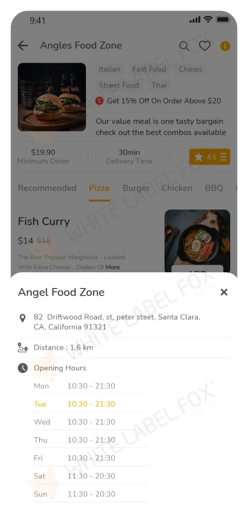 restaurant details