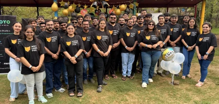 Team-building activity moment