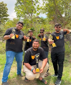 Happy employees at the office