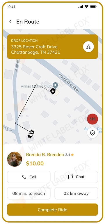 driver app - en route navigation