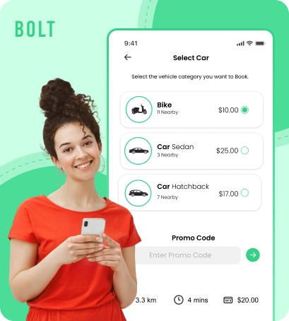 Ride-hailing app like Bolt