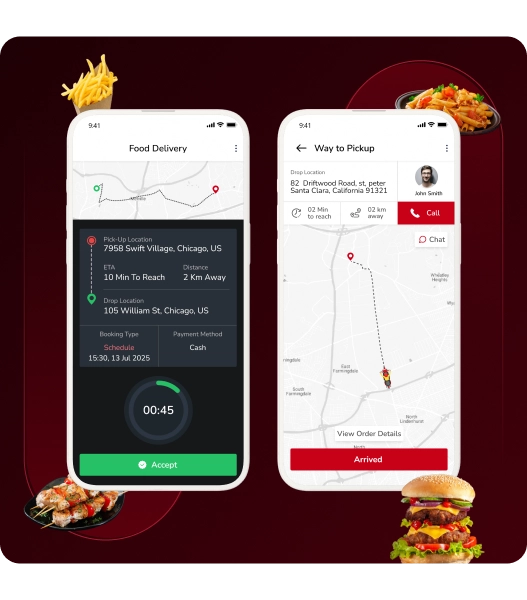 Driver App Features