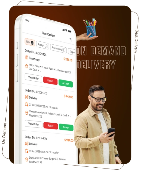 Talabat Clone - store app features