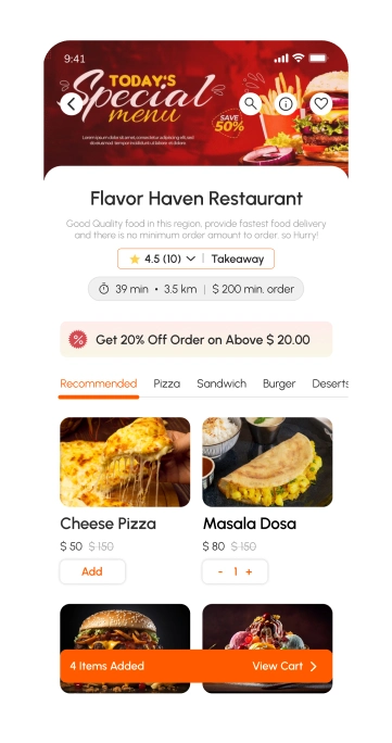 customer app - splash screen