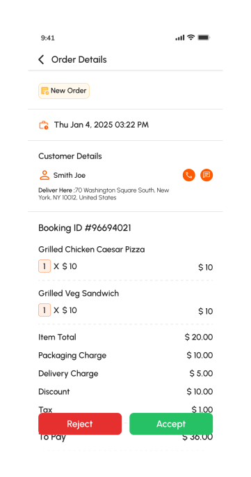 store app - order details