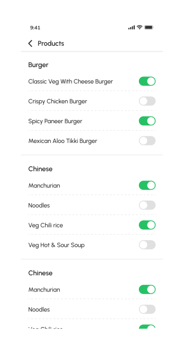store app - Products
