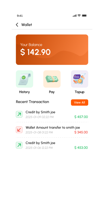 store app - wallet