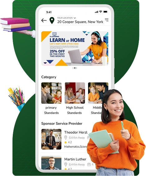 customer app - categories selection