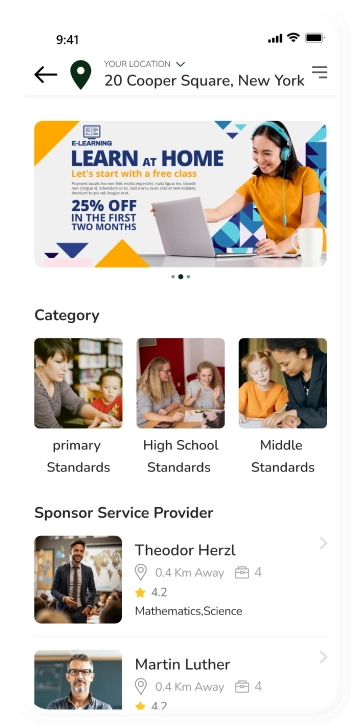 customer app - service provider
