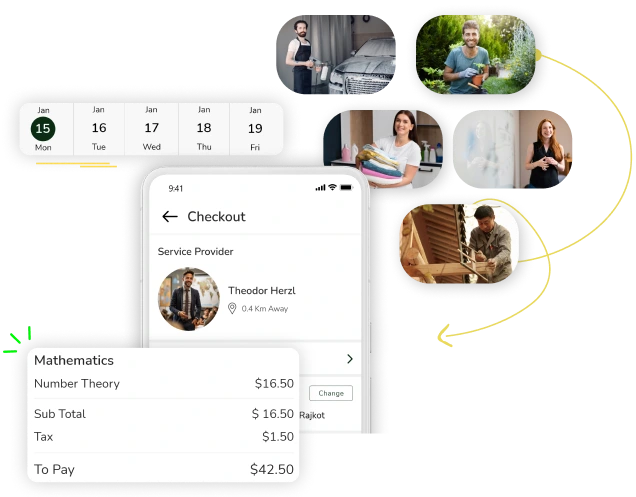 taskrabbit clone - service confirmation