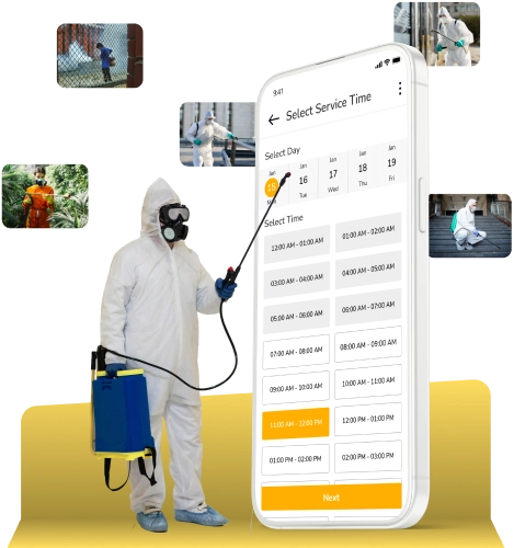 on demand app for pest control